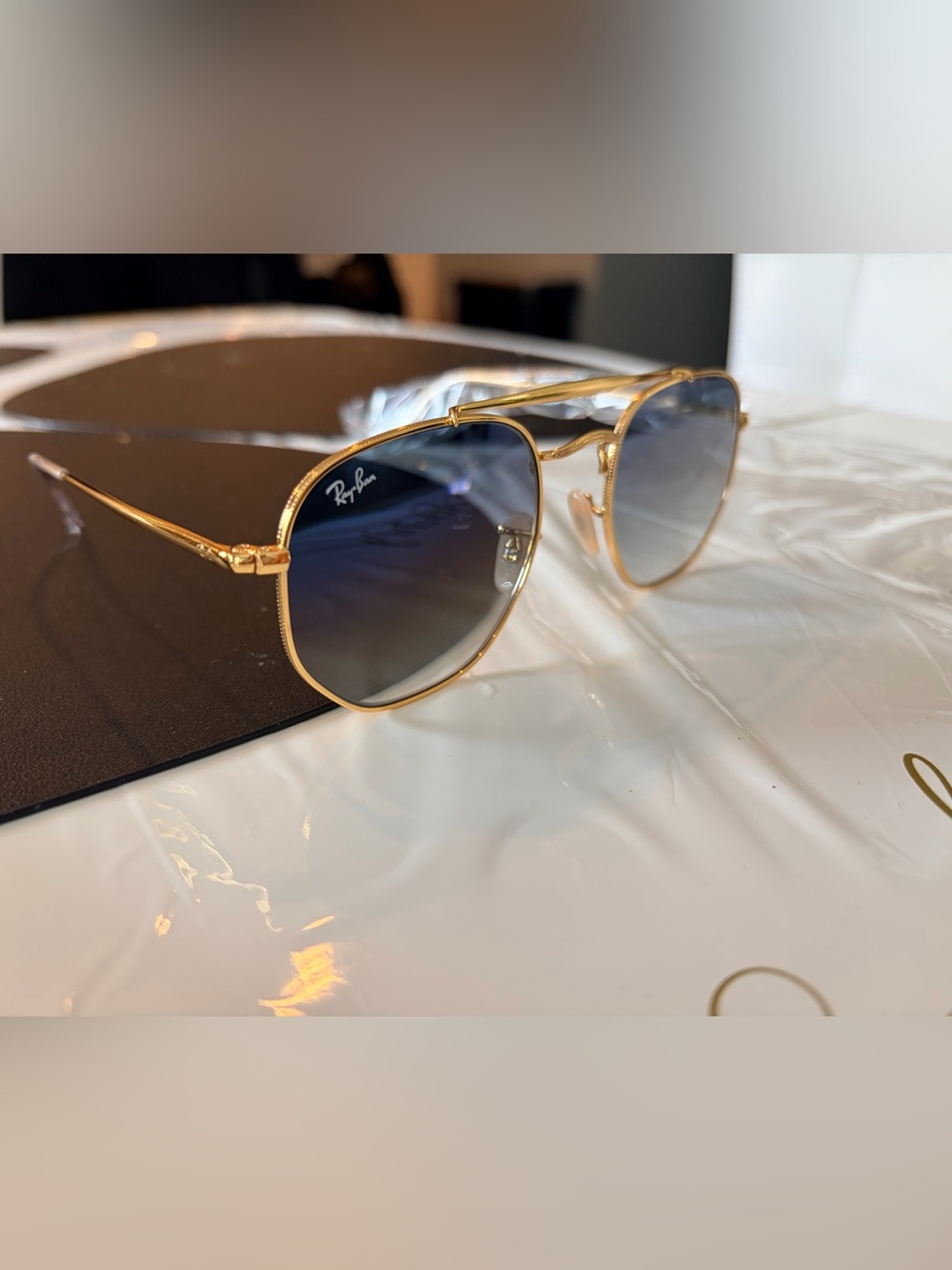 Rayban rb3648 the marshal gold aviators